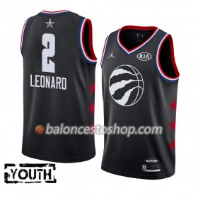 Camiseta Niños NBA Toronto Raptors Kawhi Leonard 2 2019 All-Star Jordan Brand Negro Swingman